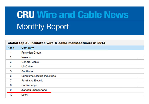 BBIN宝盈集团电缆再次进入全球绝缘线缆制造商前十